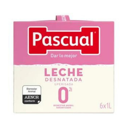 PACK LECHE DESNATADA BRIK 6X1L