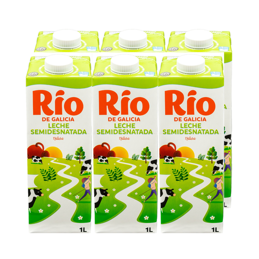 LECHE RIO SEMI BRICK 1L PACK DE6