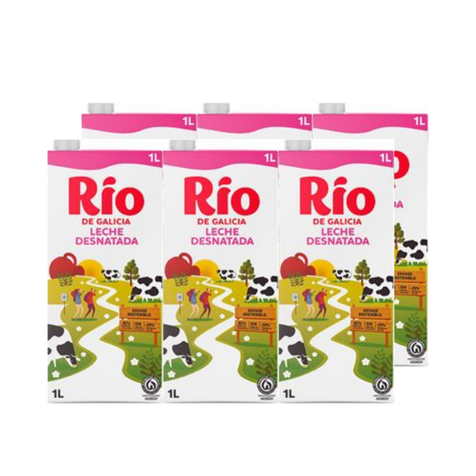 LECHE RIO DESNAT.BRICK 1L PACK DE 6