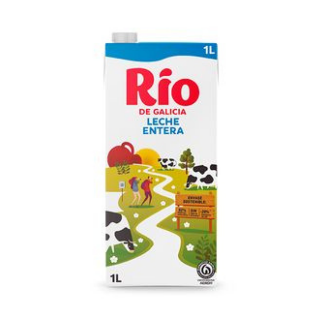 LECHE RIO ENTERA.BRICK TAPON 1L