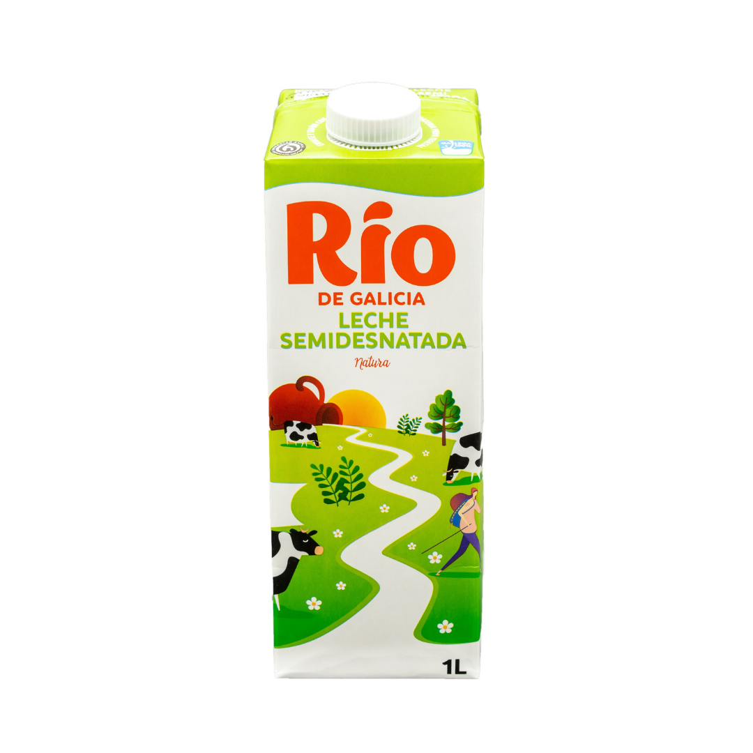 LECHE RIO SEMIDESNATADA 1L