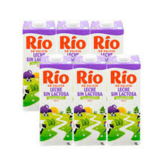 LECHE RIO SEMI SIN LACTOSA PACK6X1L