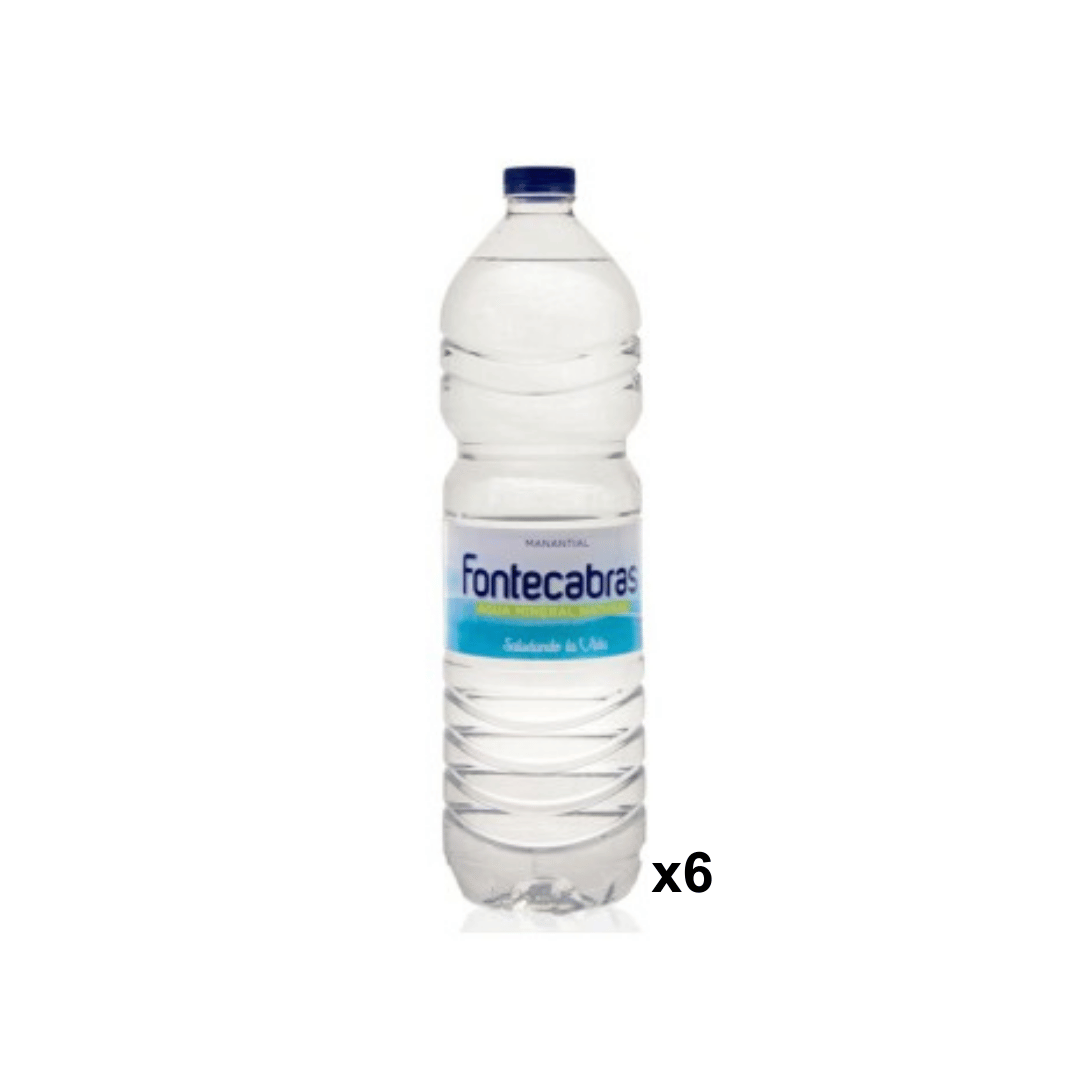 PACK DE 6 BOTELLA DE AGUA 1.5L