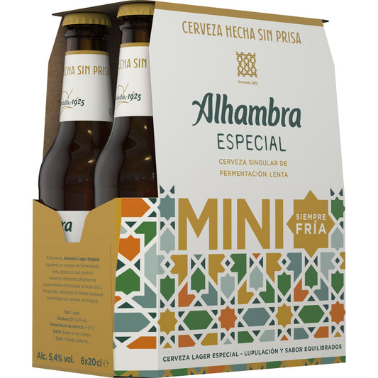 CERVEZA ALHAMBRA LAGER PACK6X20CL