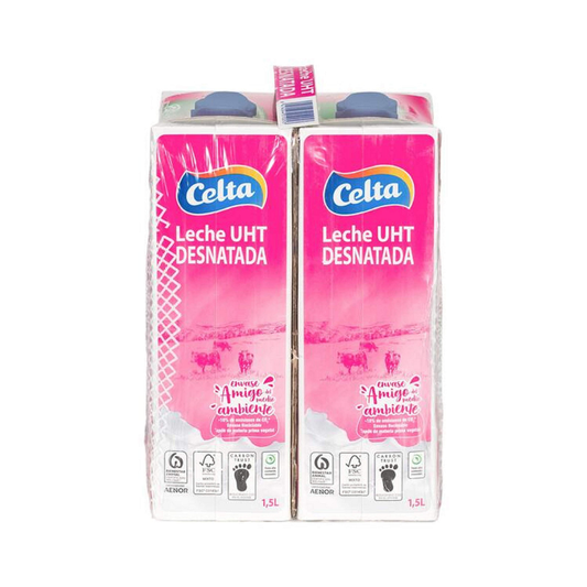 LECHE CELTA DESNATADA PACK DE 4