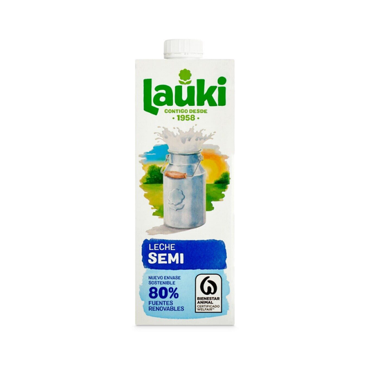 LECHE LAUKI SEMI BRICK 1L