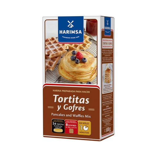 HARINA PARA TORTITAS Y GOFRES 500GRS