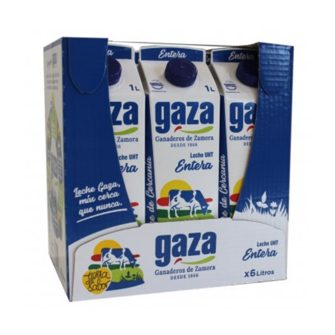 LECHE GAZA ENTERA 1L*6