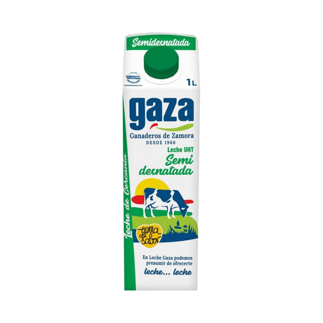 LECHE GAZA SEMI UHT BRICK 1L