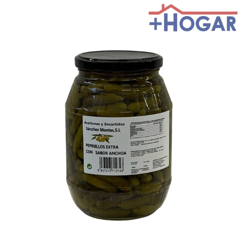 8437013712743  PEPINILLOS EXTRA SABOR ANCHOA SANCHEZ MONTES 500GR