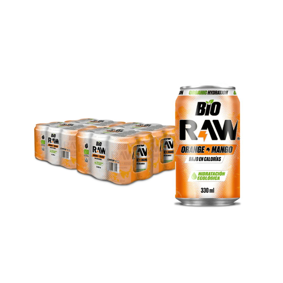 RAW ORANGE & MANGO PACK6X33CL