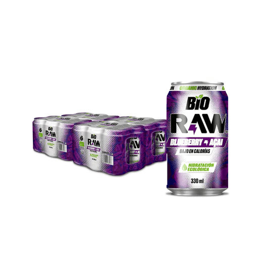 RAW BLUE BERRY & ACAI PACK6X33CL