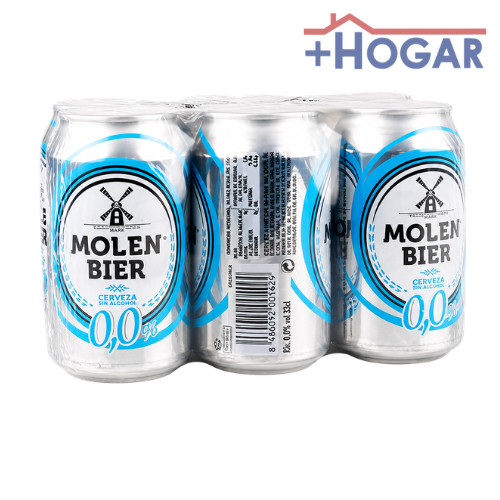 8480012001707  CERVEZA RUB. MOLLE N BIER SIN LATA PACK6X 33