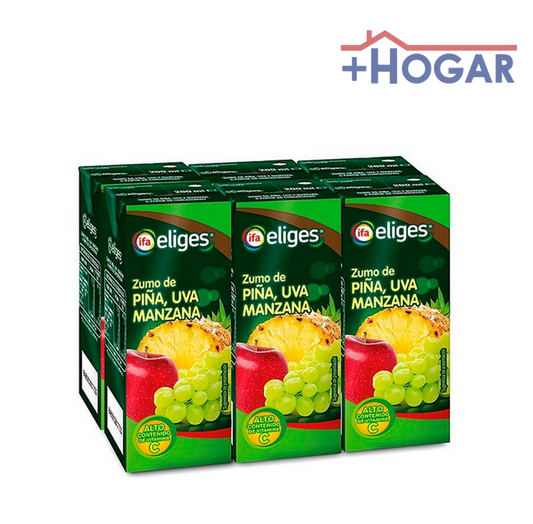 8480012017715  ZUMO PIÑA/UVA/MANZ IFA P6 200ML