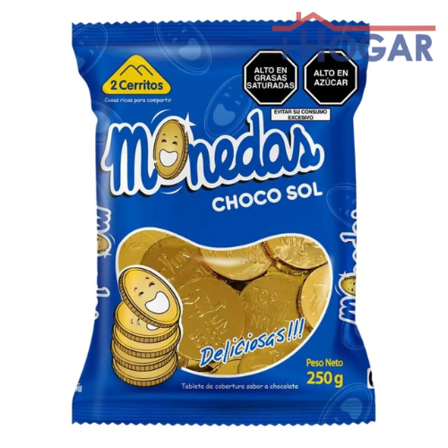 8718800002187  MONEDAS CHOCOLATE 250G