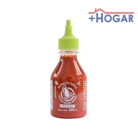 8853662057071  SALSA SIRACHA SABOR WASABI FLYING 200ML